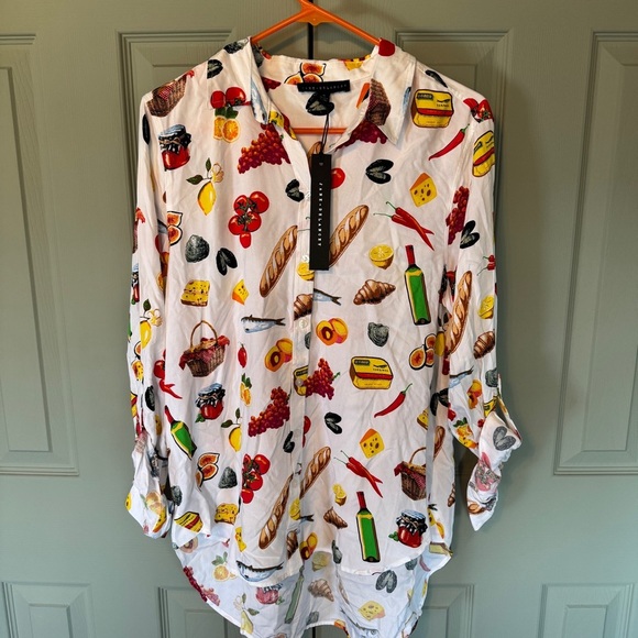 NWT Jane & Delancey Foodie Button Down - Picture 2 of 4